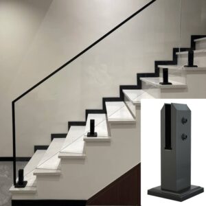Electroplated Stainless Steel Spigot Minimalism Style Support Customization Glass Clamp Stair Balcony Glass Railing Base