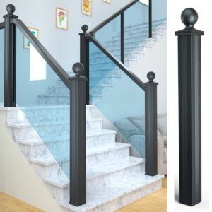Morden Aluminum Columns Outdoor Glass Railing Multimountional Columns Stair Railing Stairs Post Indoor Staircase Railing