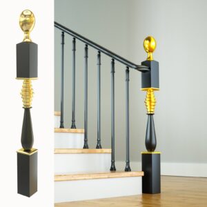 Light Luxury Aluminum Alloy Rust Resistant Stair Railing Safety Fence Balustrades & Handrails for Villa Balcony Hotel Staircase