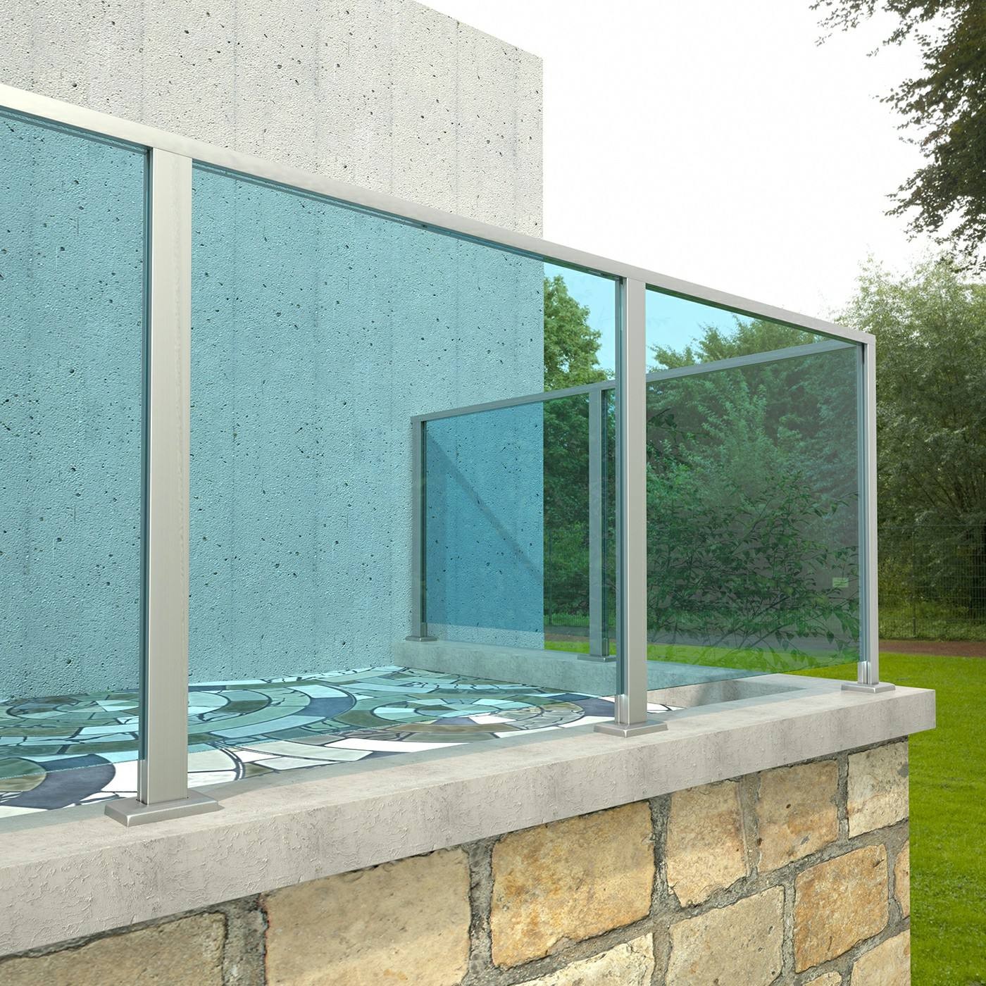 Contemporary 304 Stainless Steel Balustrades Columns for Balcony Stairs Outdoor Staircase Railings - 图片 5