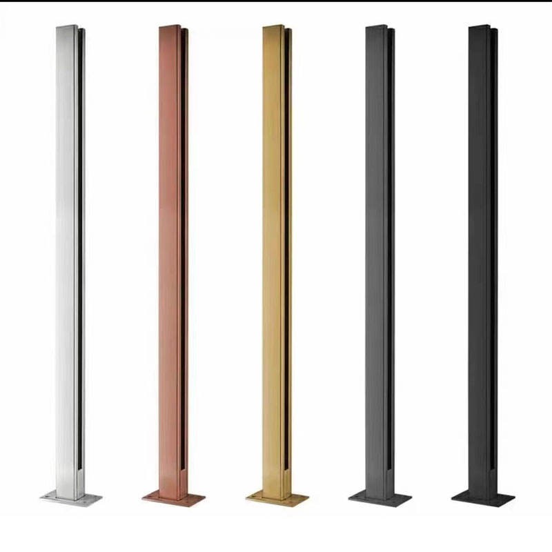 Contemporary 304 Stainless Steel Balustrades Columns for Balcony Stairs Outdoor Staircase Railings - 图片 3