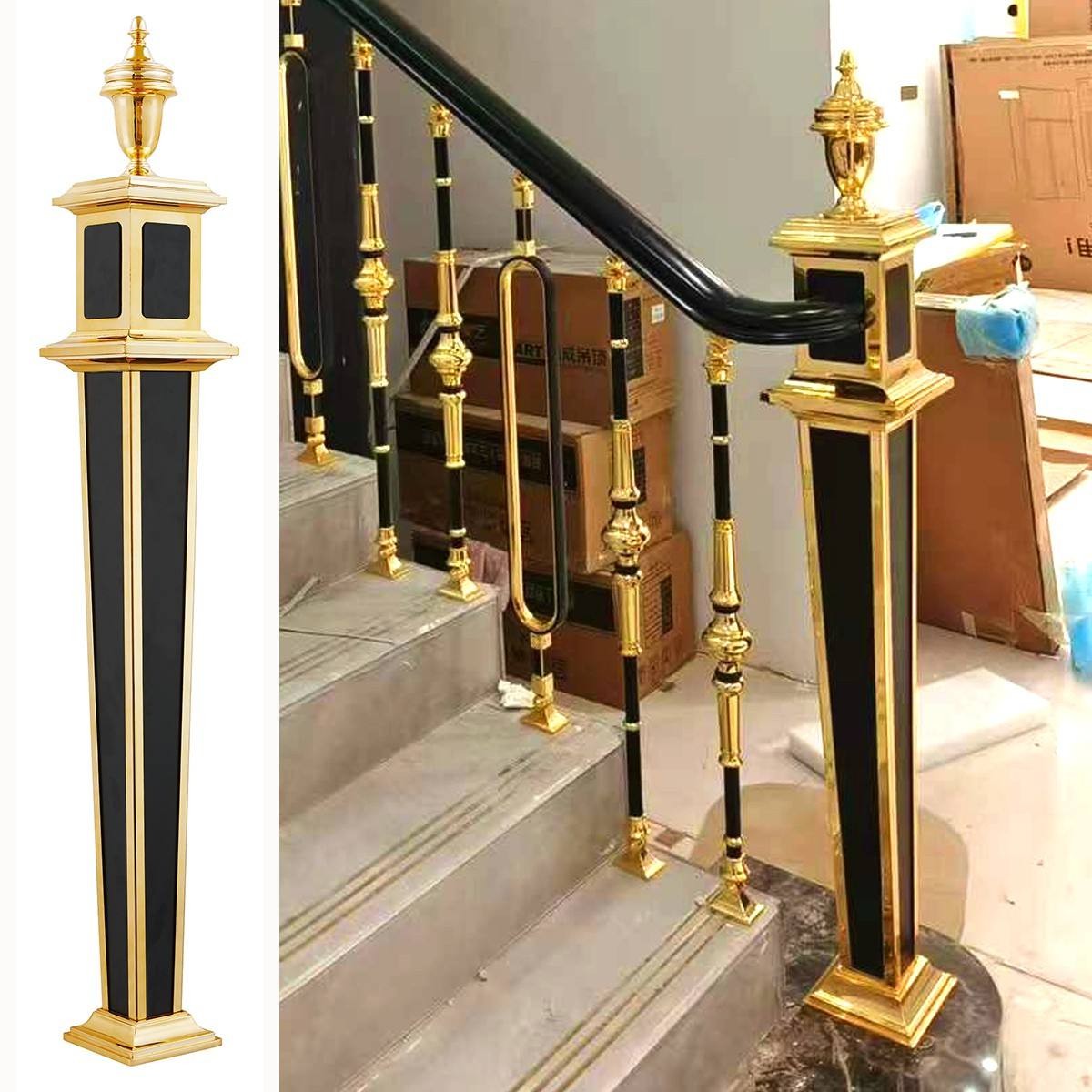 Champion Column Metal Support Post Stair Railing System Aluminum Alloy Post Glass Railing Baluster Modern Staircase Railing