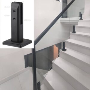 Stair Balcony Railing Stainless Steel Spigot Suitable for 8-12mm Glass Completely Equipped with Accessories Spigot for Residence