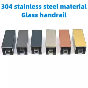Contemporary Stainless Steel Stair Handrail Railings DIY Installation 304 Stainless Steel Handrail for Balcony and Staircase