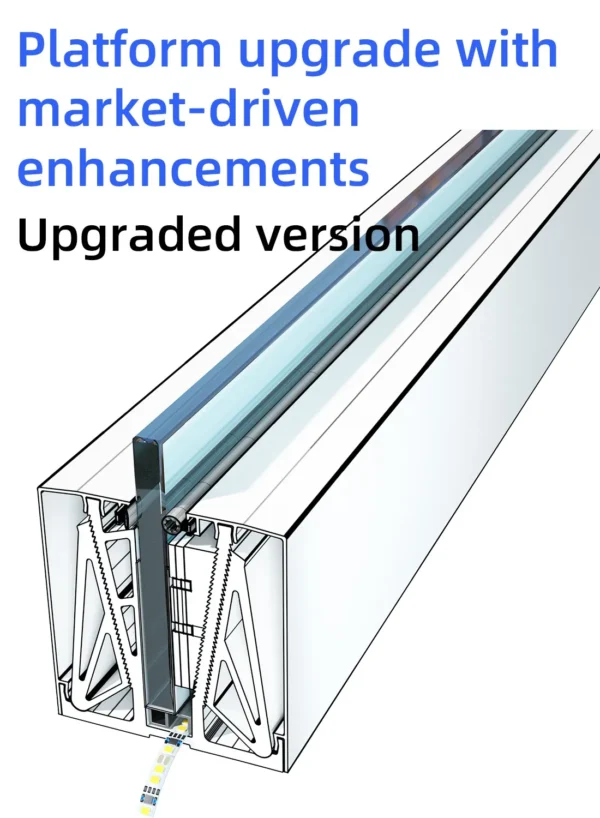 Upgraded Slant Support Glass Aluminum Trough Balcony Exposed Glass ...