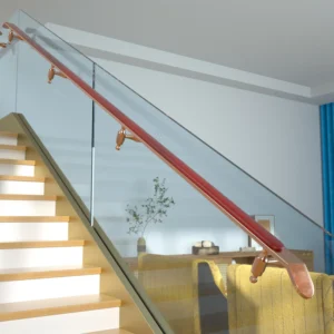 Modern Stainless Steel Balcony Stair Railing Full Color Design Stairs Glass Handrails Easy Installation Handrail for Hotels