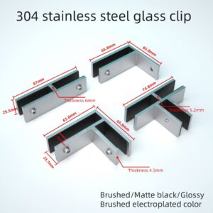 In-Stock High Quality Stainless Steel 304 201 Balcony Railing Accessories Stair Railings Glass Fixing Clamps Contemporary Design
