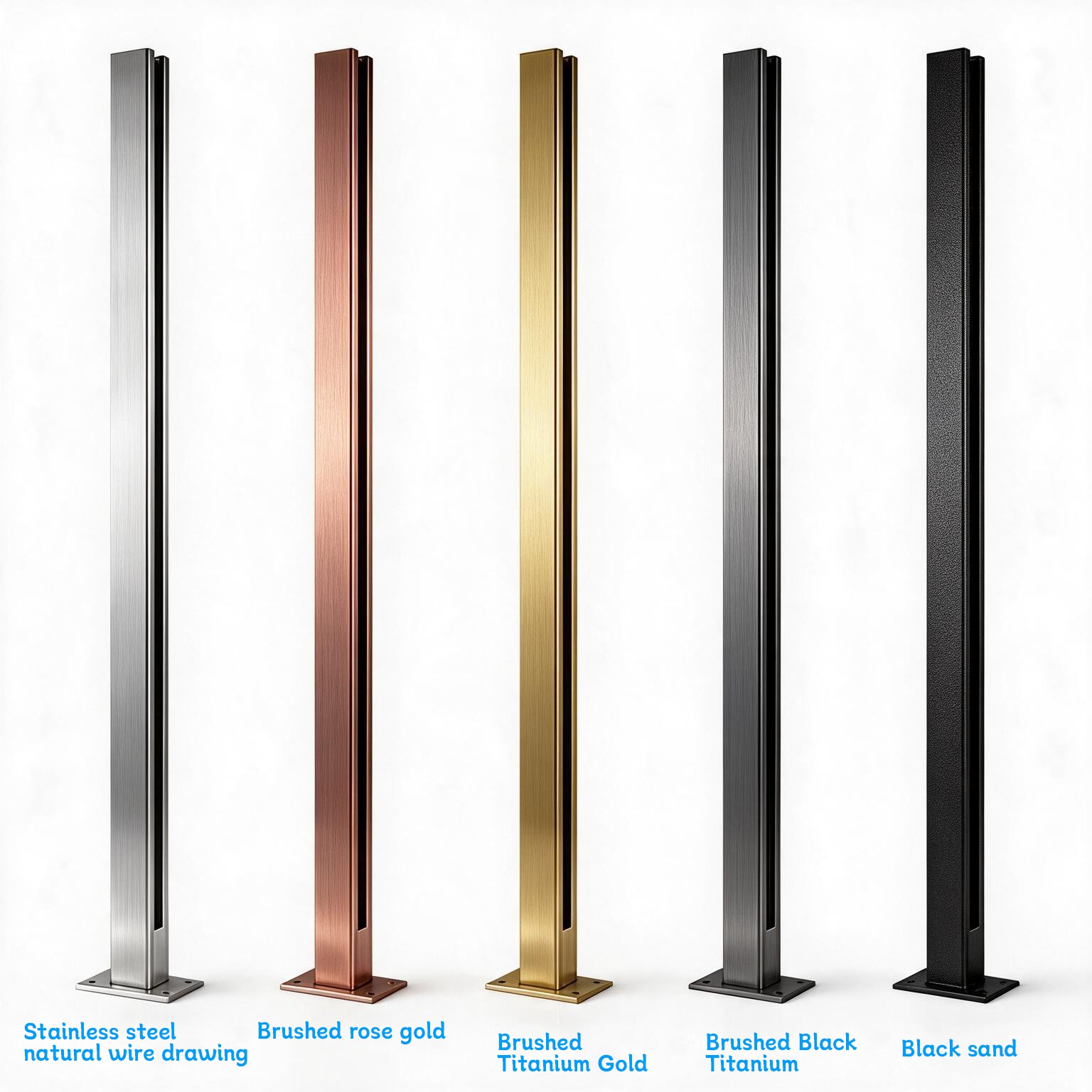 Glass guardrail accessories, balcony, rooftop, pillar, handrail, glass clip